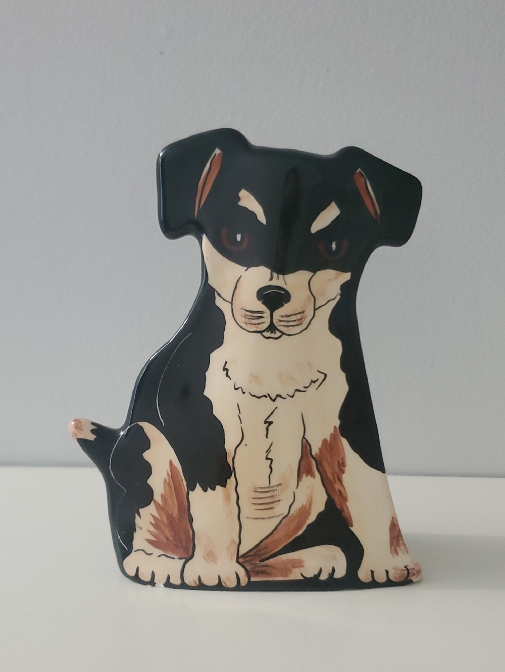 Dogs By Nina Lyman Ceramic Vase Featuring A Bernese Mountain Dog